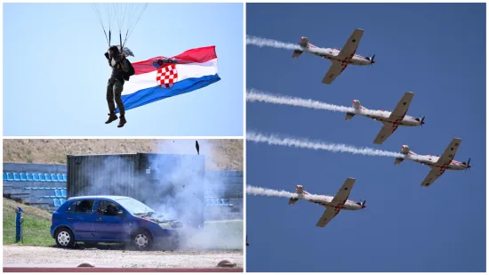 Spektakularni prizori na nebu iznad Knina: Vojska i policija demonstrirala svoju moć