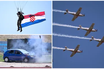 Spektakularni prizori na nebu iznad Knina: Vojska i policija demonstrirali svoju moć