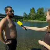 Drava presu&scaron;uje, ali kupači ne odustaju: 'Ovdje je puno bolje nego na moru!'