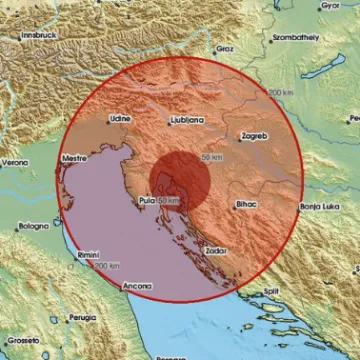 Potres probudio stanovnike juga Hrvatske: 'Prvo je odjeknula tutnjava, a onda je zatreslo!'