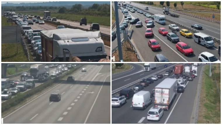 Sudar dva kamiona na A1! Vatrogasci izvlačili unesrećenog, stvaraju se ogromne kolone