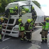 Sudar dva kamiona na autocesti A1! Vatrogasci izvlačili unesrećenog
