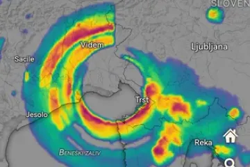 Na radaru iznad Hrvatske i Slovenije pojavio se misteriozni vrtlog: Stiglo obja&scaron;njenje