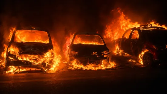 &Scaron;ire se stra&scaron;ne snimke požara: Pogledajte kako buktinja guta automobile