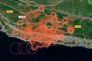 Satelit snimio razmjere požara kod Omi&scaron;a: U samo tri sata zabilježeno čak 200 žari&scaron;ta