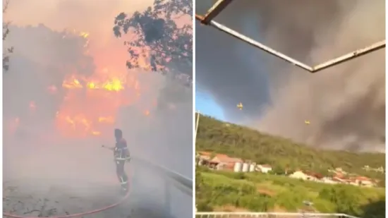 Ogroman požar i na Pelje&scaron;cu: Svi kanaderi s Omi&scaron;a preusmjereni tamo, vatra se &scaron;iri