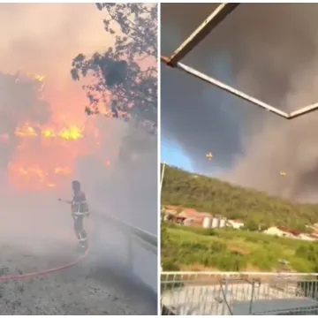 Ogroman požar i na Pelje&scaron;cu: Svi kanaderi s Omi&scaron;a preusmjereni tamo, vatra se &scaron;iri