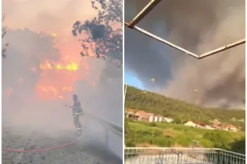 Ogroman požar i na Pelje&scaron;cu: Svi kanaderi s Omi&scaron;a preusmjereni tamo, vatra se &scaron;iri