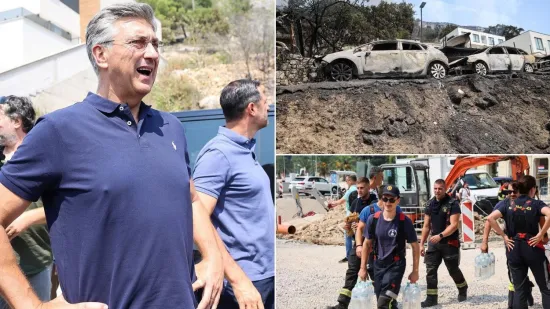Plenković nakon sastanka u Omi&scaron;u: 'Ovo je bio izrazito brz i ozbiljan požar'