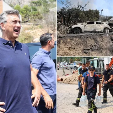 Plenković nakon sastanka u Omi&scaron;u: 'Ovo je bio izrazito brz i ozbiljan požar'