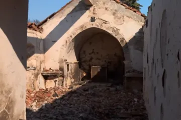Samo ovo je ostalo od crkve, prizori s Pelje&scaron;ca su potresni: 'Vidjeli smo veliki oblak'
