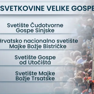 Velika Gospa sutra okuplja tisuće vjernika: Ovo su mjesta gdje se očekuju najveće gužve