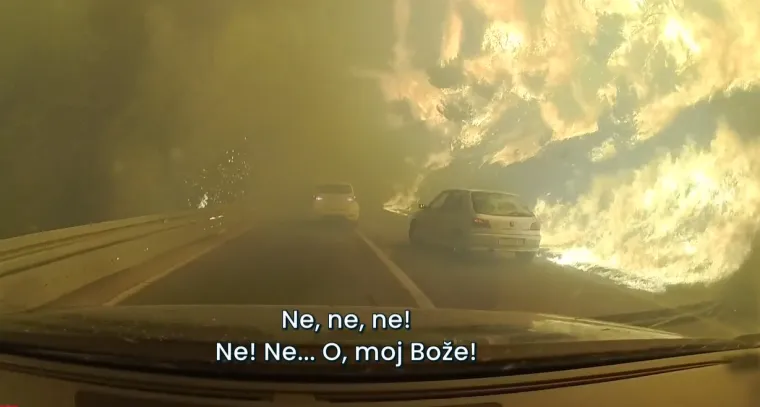 Mađari s djetetom (3) pro&scaron;li autom kroz vatru, snimka kao da je iz pakla: 'Ne, ne, ne!'