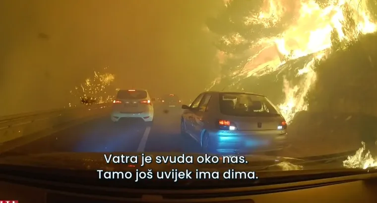 Mađari s djetetom (3) pro&scaron;li autom kroz vatru, snimka kao da je iz pakla: 'Ne, ne, ne!'