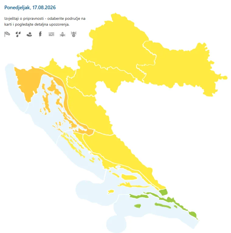 U Zagrebu padaju prve kapi ki&scaron;e! U ponedjeljak dramatična promjena vremena: Evo &scaron;to nas čeka
