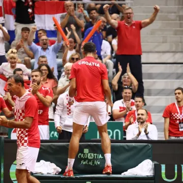 Hrvatska na Njemačku s Čilićem, Prižmićem, Mektićem i Pavićem