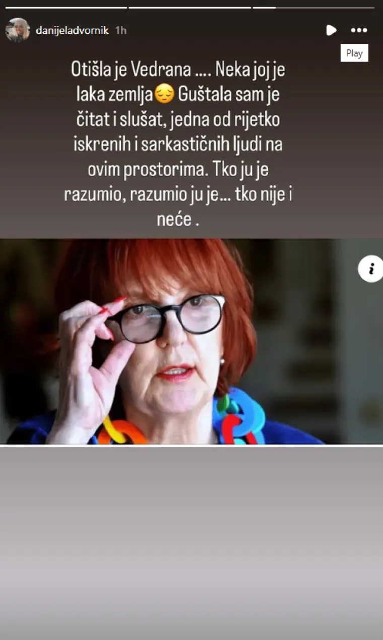 Brojne Hrvatice opra&scaron;taju se od preminule književnice i kolumnistice: 'Hvala ti, Vedrana, za sve'
