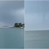 Pogledajte prizore s Korčule: Oluja donijela snažan vrtlog iznad mora