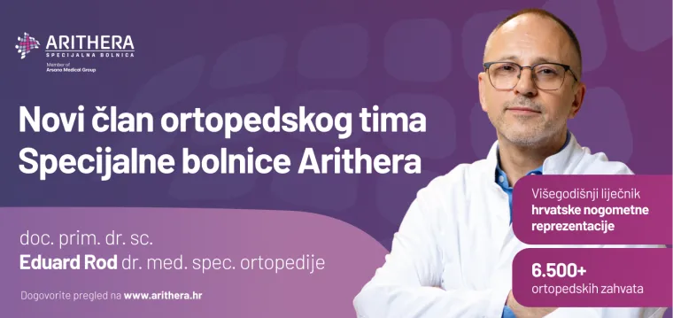 Liječnik Vatrenih novo je veliko pojačanje SB Arithere: Doc. prim. dr. sc. Eduard Rod, dr. med. među vodećim je hrvatskim ortopedima