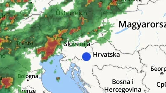 Pogledajte &scaron;to ide prema Hrvatskoj, jedna regija posebno na udaru: Prijete tuča, olujni vjetar i poplave