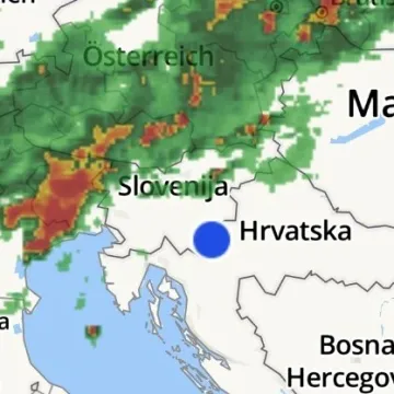 Pogledajte &scaron;to ide prema Hrvatskoj, jedna regija posebno na udaru: Prijete tuča, olujni vjetar i poplave