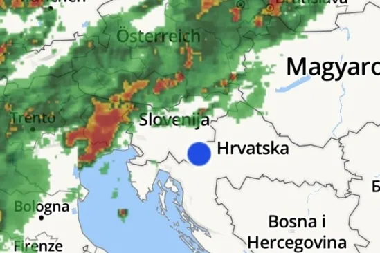 Pogledajte &scaron;to ide prema Hrvatskoj, jedna regija posebno na udaru: Prijete tuča, olujni vjetar i poplave