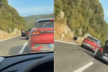 Snimka &scaron;okirala građane! Kod Labina izi&scaron;ao iz auta i krenuo na drugog vozača. A onda je ovaj dao po gasu...