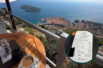 Čitatelj nam je poslao fotografiju računa iz Dubrovnika: 'Nakon &scaron;to progovori&scaron; hrvatski...'