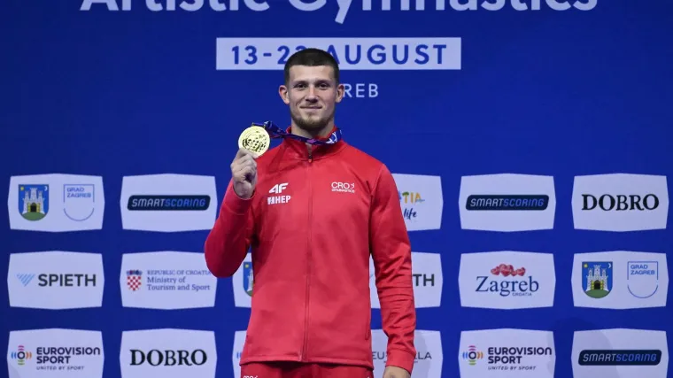 Fenomenalni Kovtun osvojio jo&scaron; jedno zlato za Hrvatsku na EP-u u gimnastici