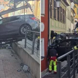 Auto probio ogradu i zavr&scaron;io u restoranu: Dvoje u te&scaron;kom stanju, zgradi prijeti uru&scaron;avanje