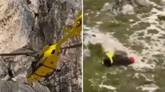 Pogledajte dramatičan video: Helikopter se približio, a onda su ljudi nestali niz provaliju