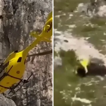 Pogledajte dramatičan video: Helikopter se približio, a onda su ljudi nestali niz provaliju