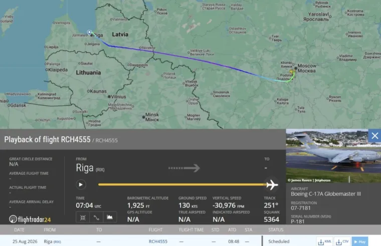Misterij iznad Rusije: Američki vojni avion sletio u Moskvu, nitko ne zna za&scaron;to