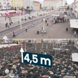 Ovako bi izgledao Trg bana Josipa Jelačića da se ondje doveze 37 tisuća tona otpada iz Gospića