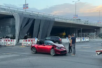 Sudar dva automobila na jednom od najprometnijih križanja u Zagrebu
