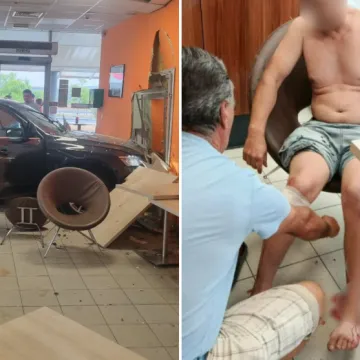 Autom probio staklo na odmori&scaron;tu i ozlijedio mu&scaron;karca: 'Odmah je nastala panika, svi smo u &scaron;oku'
