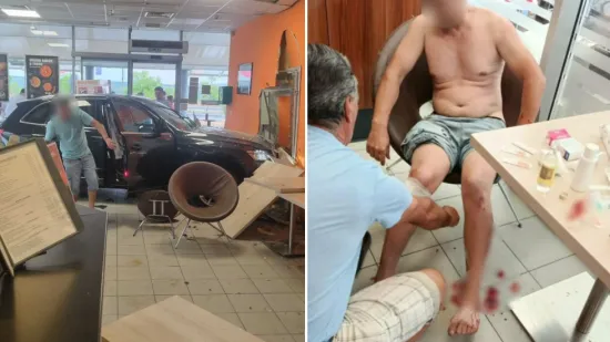 Autom probio staklo na odmori&scaron;tu i ozlijedio mu&scaron;karca: 'Odmah je nastala panika, svi smo u &scaron;oku'