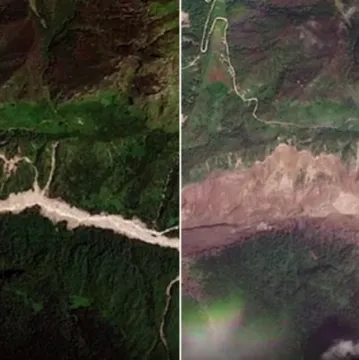 Satelitske snimke otkrile razmjere katasrofe: Razorni val pomeo sve pred sobom