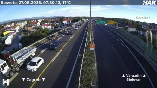 Kilometarska kolona na autoputu prema Zagrebu zbog prometne nesreće
