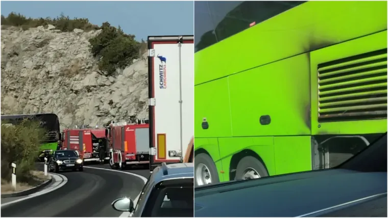 Autobus planuo na magistrali kod Slanoga, pogledajte prizore s mjesta događaja