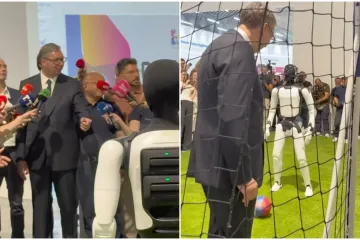 Vučić odu&scaron;evljen prvim humanoidnim robotom iz Srbije: 'Vidjet ćete, koriste vrlo ozbiljno oružje'