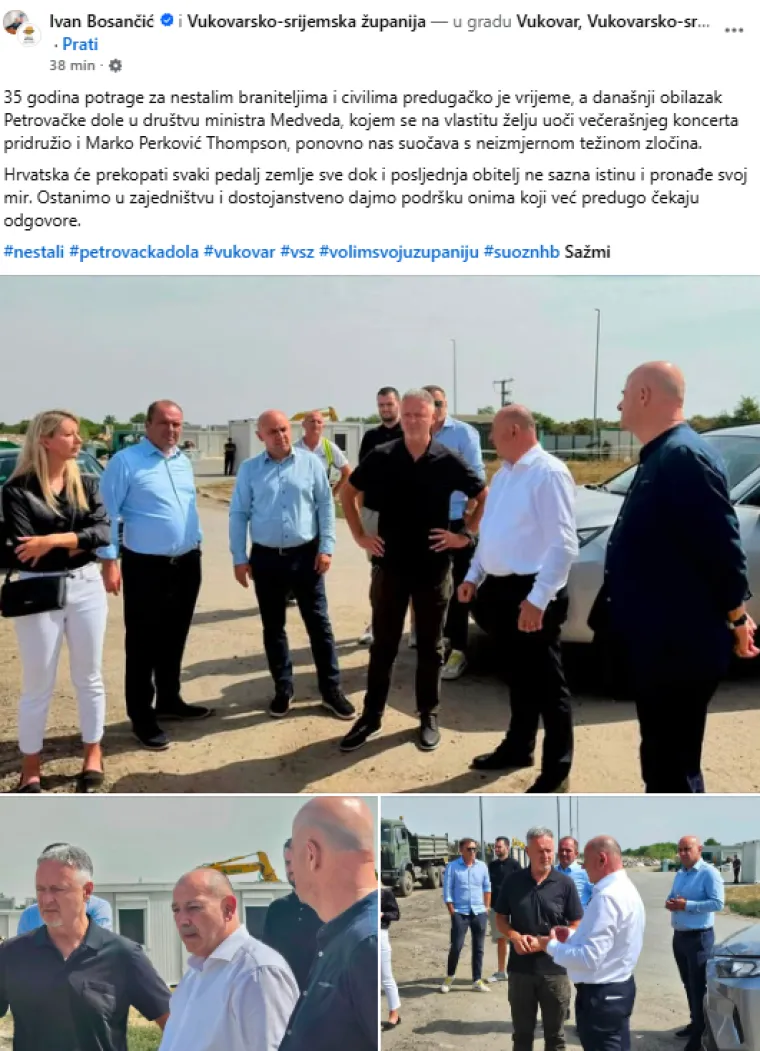 Pogledajte gdje je Thompson oti&scaron;ao prije večera&scaron;njeg koncerta: Uz njega bio Plenkovićev ministar