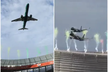 Zastra&scaron;ujuća snimka sa stadiona obi&scaron;la svijet: Pogledajte koliko se avion približio krovu